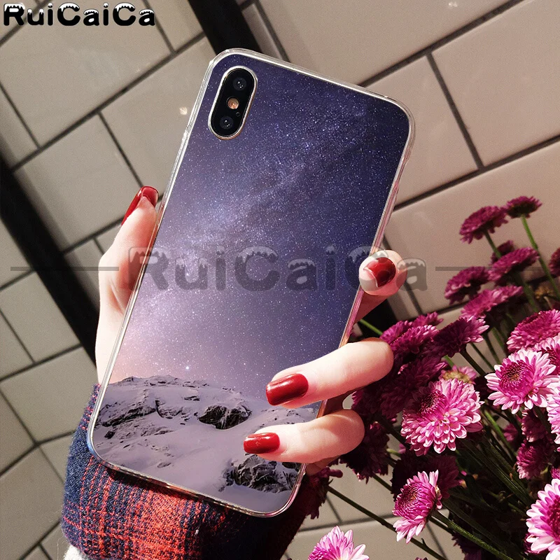 A12 RuiCaiCa зимний Снежный горный Sceneary Мягкий ТПУ чехол для телефона Apple iPhone 8 7 6 6S Plus X XS MAX 5 5S SE XR сотовые телефоны - Цвет: A12