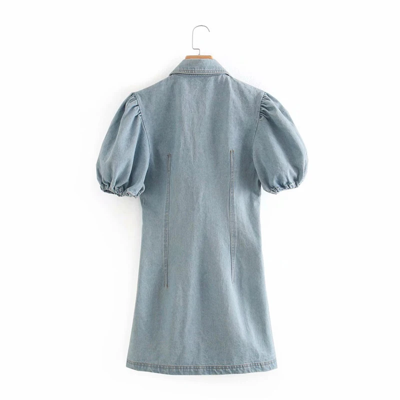 Женские джинсовые синие модные летние мини-платья с бантом женские короткие