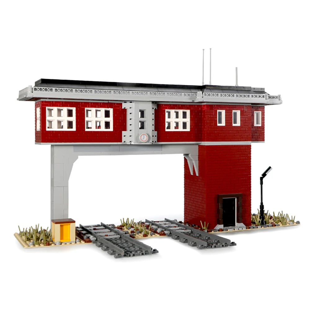 

Mould King Technical Car Toys The MOC Railway Signal Tower Set Technic Train Model Building Blocks Bricks Kids Christmas Gifts