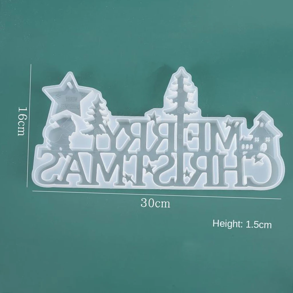 

3D Christmas Decor Silicone Fondant Cake Chocolate Mold DIY Mould Craft Tool