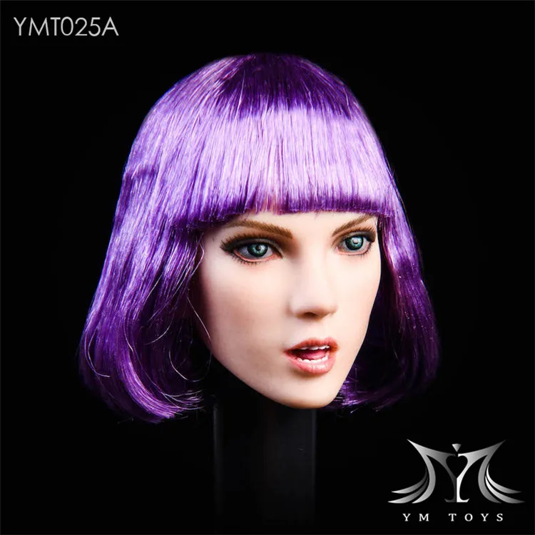 Женская фигурка в наличии YMT025 1/6 с высаженными фиолетовыми/черными/серебряными