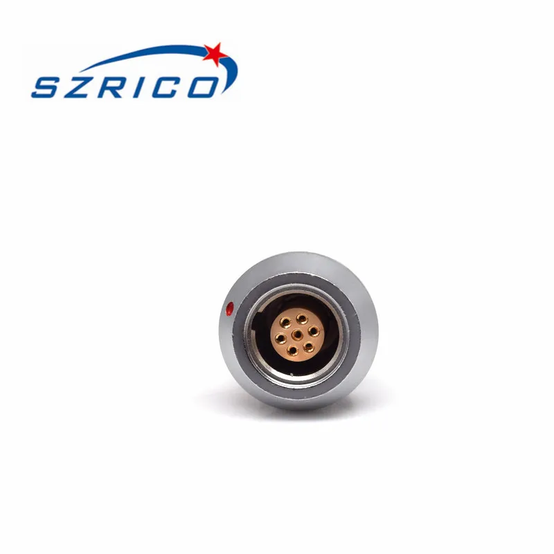 1B серии M12 7 пин гнезда адаптеров Водонепроницаемый металлический цилиндрический