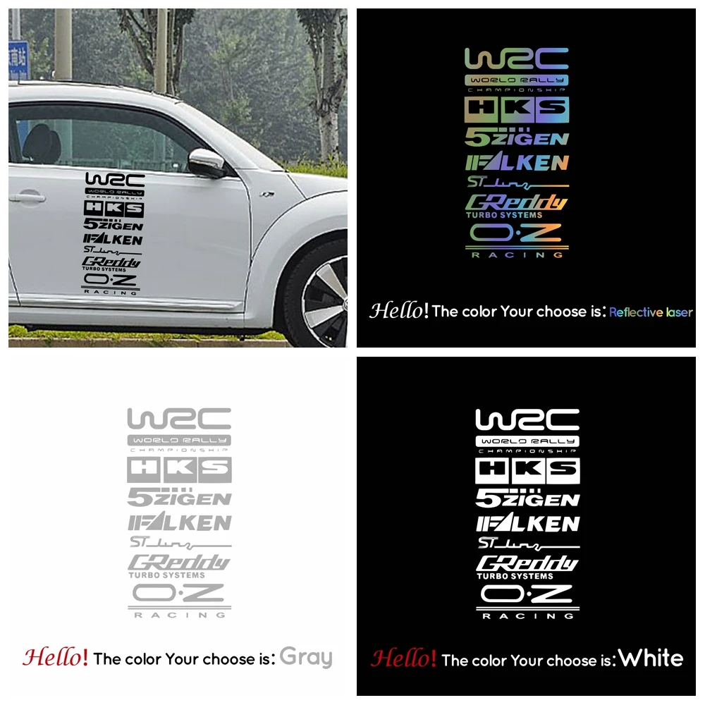 Наклейка Wrc для автомобиля Виниловая наклейка передней панели декоративные