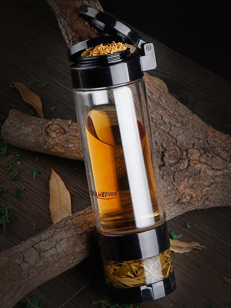 Стеклянная бутылка для воды новая Спортивная портативная веревка детская посуда