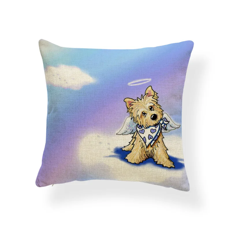 Милые декоративные наволочки из полиэстера и льна с изображением героев