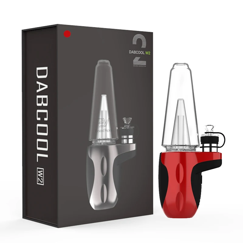 

Electric Dab Rig Dabcool W2 Kit 1500mah Battery Upgraded IPX4 Waterproof Heating Base Enail for Wax Concentrate Smoking Pipe