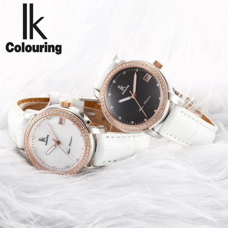 

Homme IK luxury Automatic Mechanical Female Famous Brand Luxury Top Brand Diamond Waterproof 5 ATM women mechanical watches