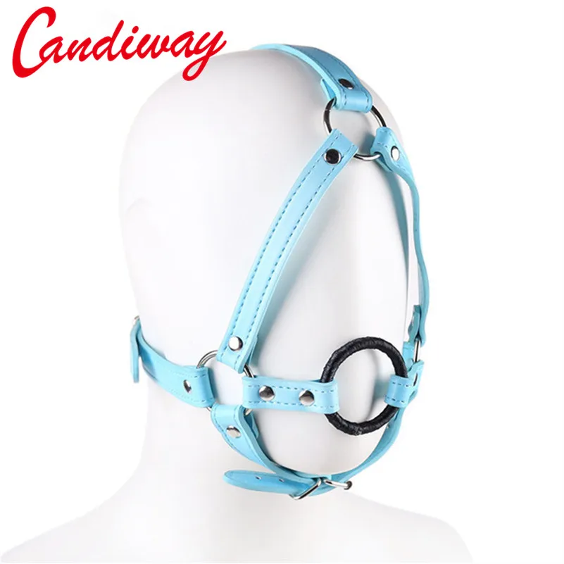 Candiway из искусственной кожи повязка на голову БДСМ Связывание ограничители с О