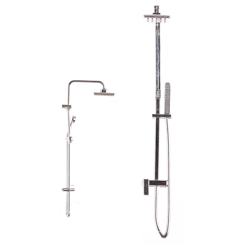 Миниатюрный Кукольный домик для ванной комнаты и душа из сплава|Игрушечная