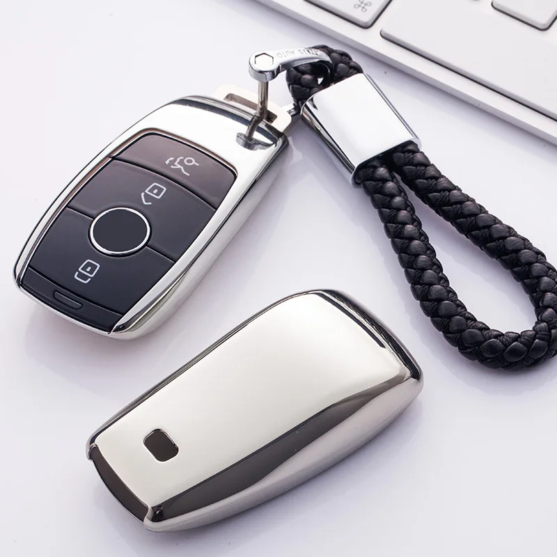 TPU чехол для автомобильного ключа Mercedes Benz E Class C A W211 W213 W176 W177 CLK E200 E260 E300 E320 W204