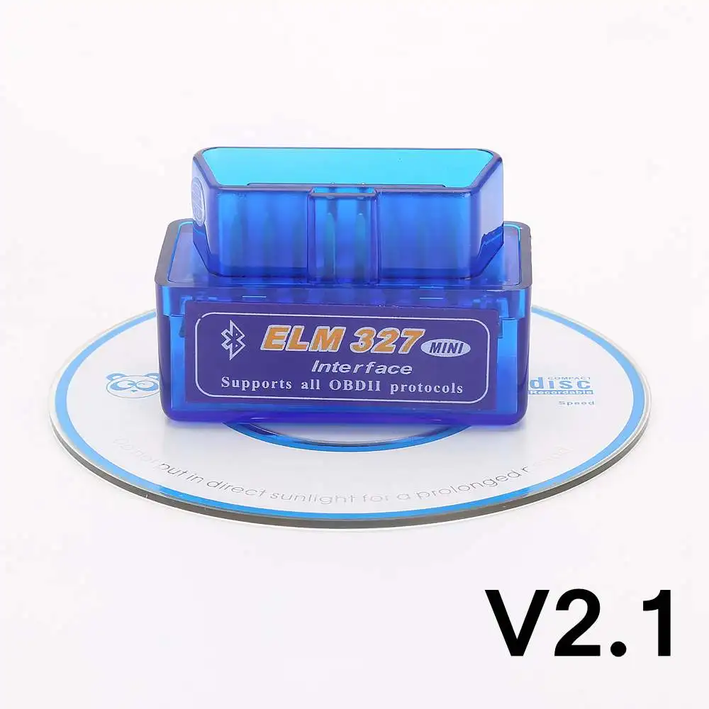 V2.1 Мини Автомобильный диагностический elm327 Bluetooth OBD2 V1.5 Elm 327 V 1,5 автомобильный диагностический инструмент сканер Elm-327 OBDII адаптер диагностический инструмент - Цвет: V2.1