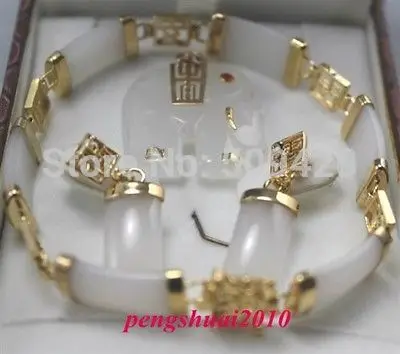 Хорошая оптовая продажа красивая новинка белый Нефритовый камень набор