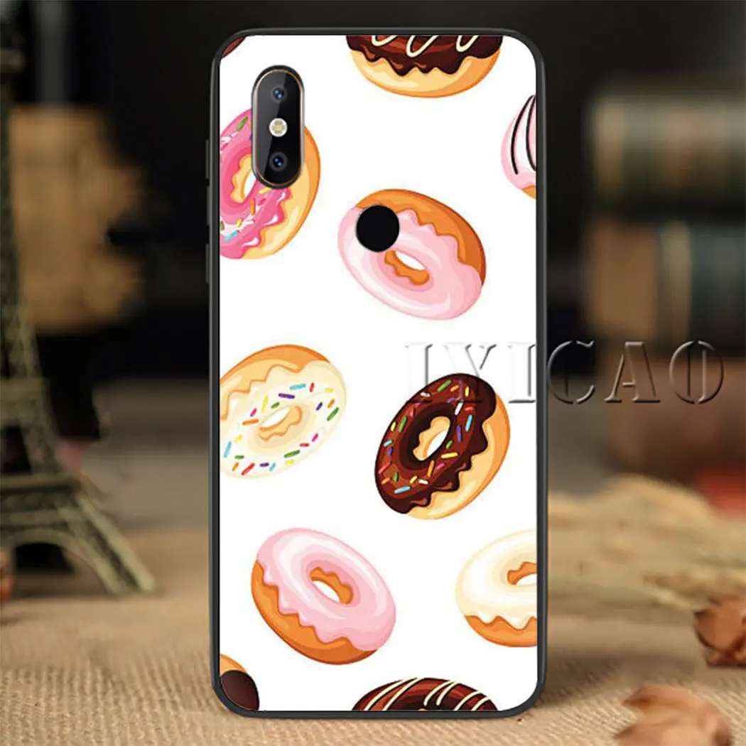 Картофель фри пончики пицца Еда Мягкий силиконовый чехол для Xiaomi Redmi 5 6 7 4A 5A 7A 8A 4X 6A