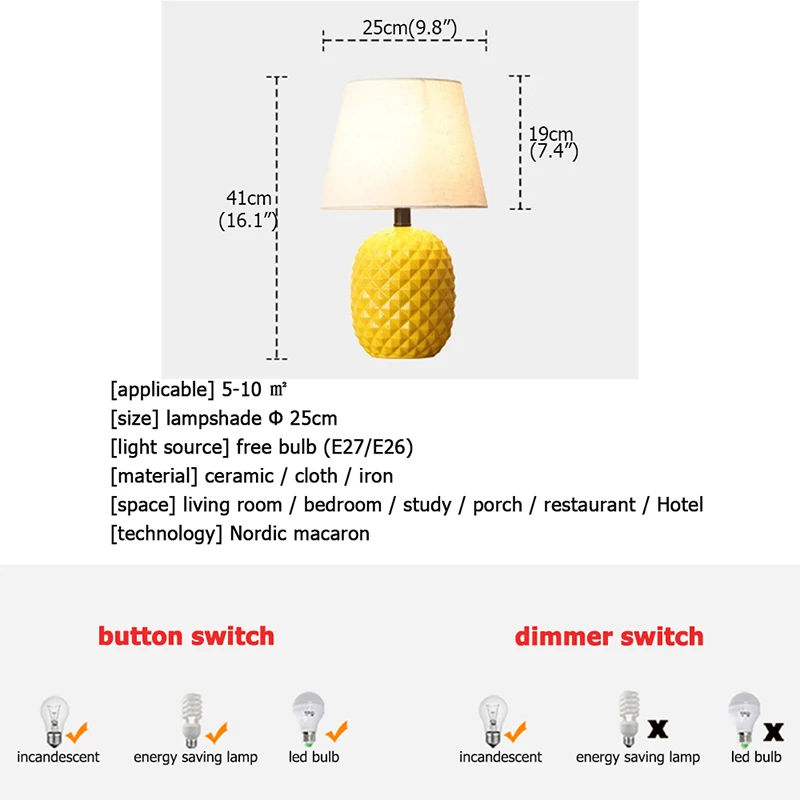 

FAIRY Ceramic Table Lamps Desk Luxury Modern Contemporary Fabric for Foyer Living Room Office Creative Bed Room Hotel