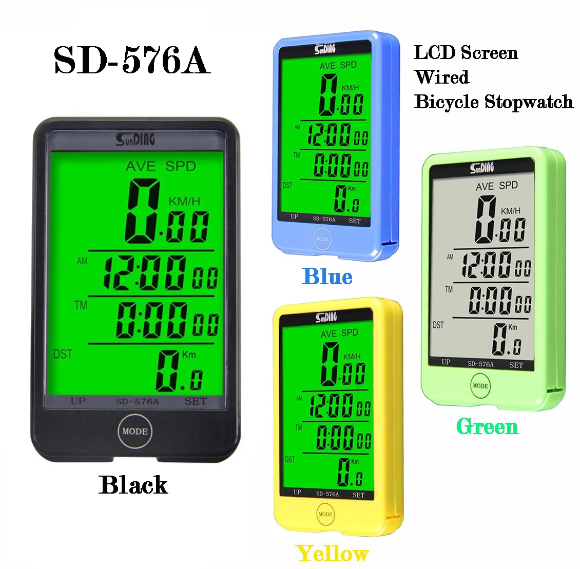 

Wired Bicycle Odometer Speedometer Light Sensor Backlight Cycling Computer MTB Bike Stopwatch Code Table Riding Accessories