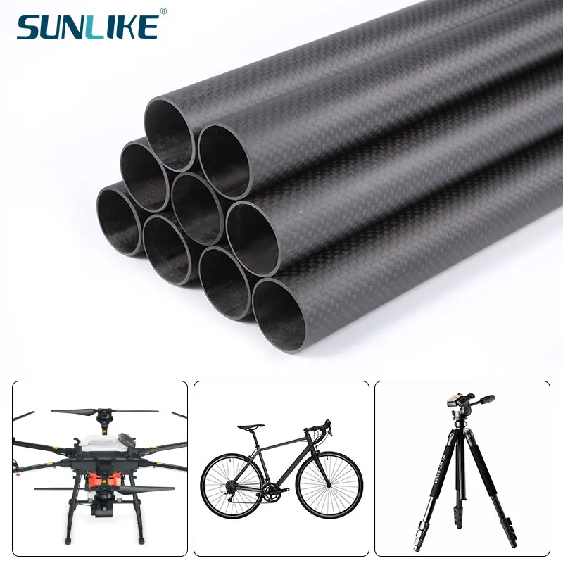 4Pcs Length 248mm High Quality Twill Matte Carbon Fiber Pipe OD5mm-30mm Tube | Parts &amp Accs