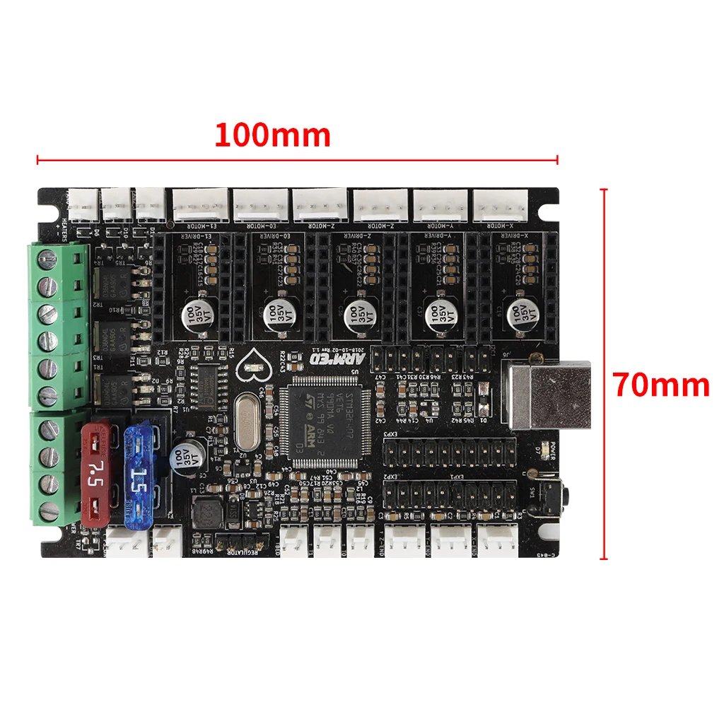 

Материнская плата Marlin2.0 ARM STM32 + драйверы TMC2208 для Prusa I3 MK3S