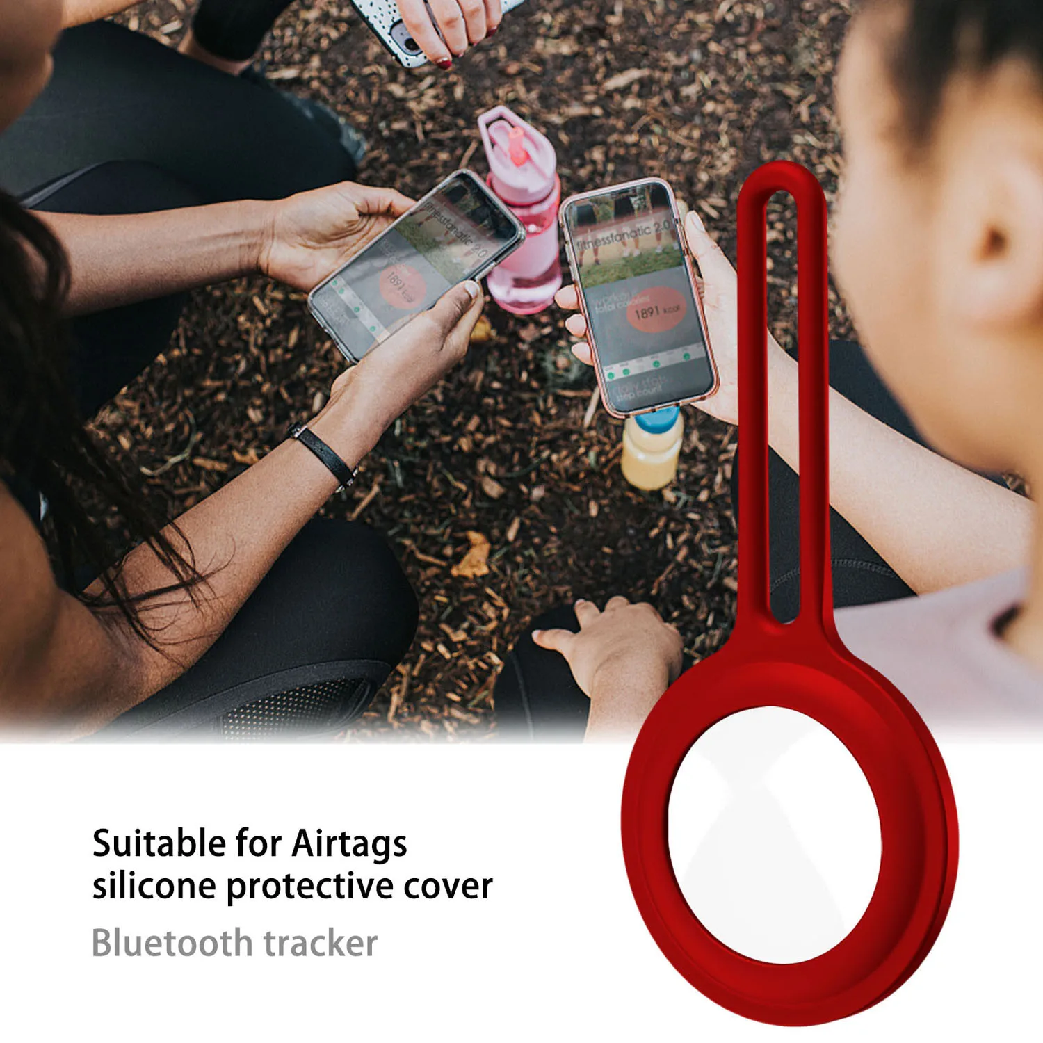 

Silicone Case for Apple Airtag Protective Cover Locator Tracker Anti-Lost Protection Sleeve for Airtags Air Tag Case Accessories