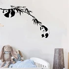 Китайская панда бамбук 34*57 см, наклейки на стену для детской комнаты, домашний декор, Мультяшные виниловые наклейки на стену сделай сам, роспись, искусство