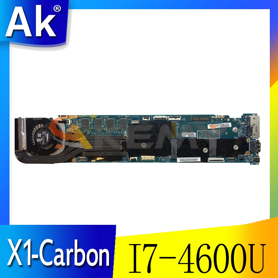 

Akemy 12298-2 Laptop Motherboard For Lenovo Thinkpad X1-Carbon 2014 Original Mainboard 8G-RAM I7-4600U