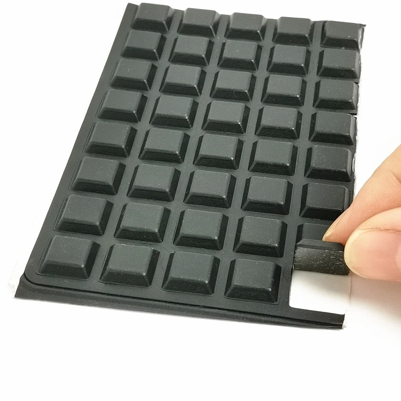 door stopper silicon rubber kitchen cabinet self adhesive stop damper buffer pad furniture hardware 40 grainslot 12 7x3mm black free global shipping