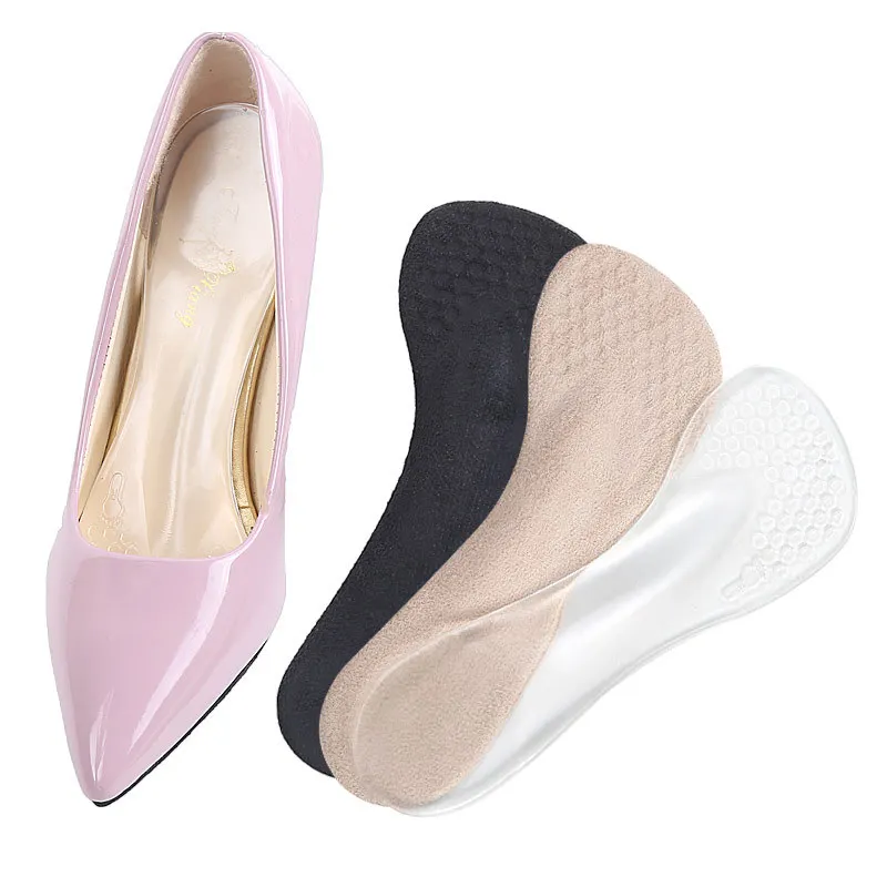 

1 Pair Arch Support Anti-slip Massaging Non-Slip Women Gel 3/4 Length Metatarsal Cushion Orthopedic Insoles for High Heels Shoes