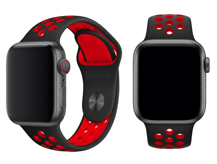 Силиконовый ремешок для apple watch 42 мм, 38 мм, версия, сменный ремешок для наручных часов iwatch, версия 4/3/2 apple watch band 44 мм 40 мм Браслет спортивный ремешок для часов