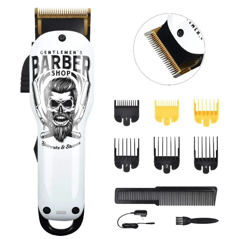 

Professional Cordless Hair Clippers Beard Trimmer For Men Kids Detachable Cord Barber Clippers Wireless Hair Cutting Kit Set