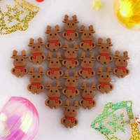 kovict 50pcs silicone bead christmas gifts santa claus pacifier chain making food grade silicone sika deer baby teether