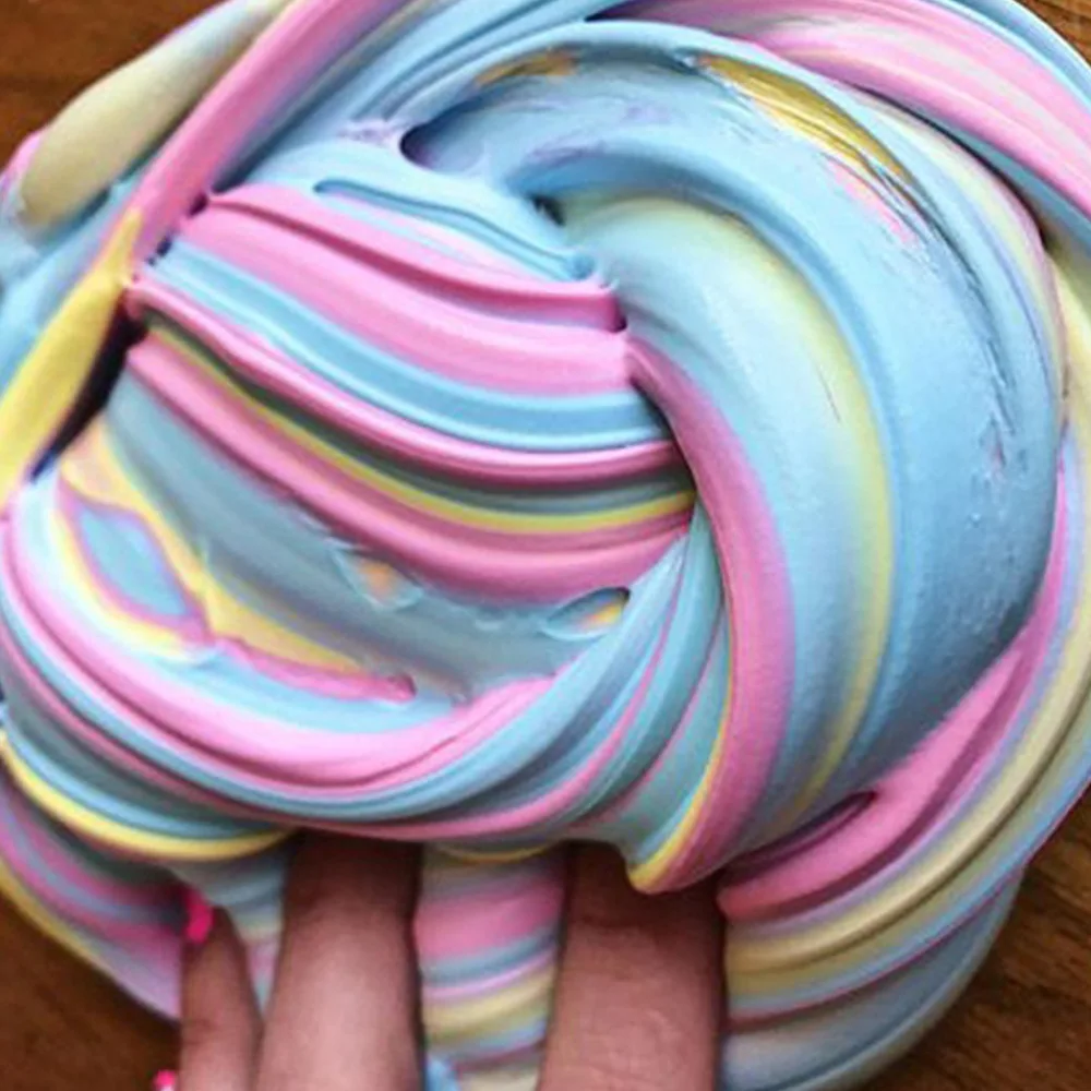 

80ml Fluffy Slime Supplies Toys Putty Soft Clay Light Plasticine Playdough Lizun Slime Charms Gum Polymer Clay Antistress
