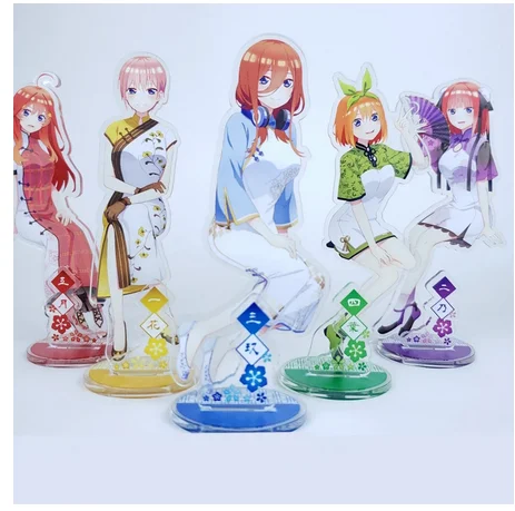 

Аниме The quintessence Quintuplets Nakano Nino Ichika Miku фигурка на акриловой подставке модель игрушечная тарелка двусторонний декор для рабочего стола