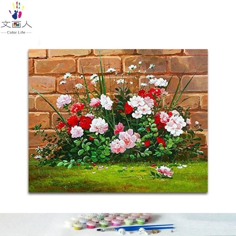 Сделай Сам красящие пигменты цифровой цветок искусство растение иллюстрация