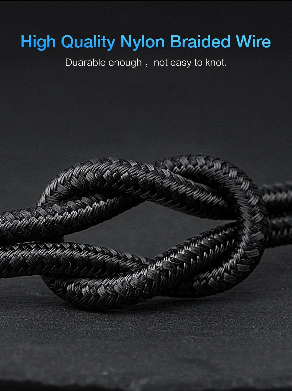 New Magnetic Cable Nylon Micro USB Cord Cabo 1M/2A Charging Wire Magnet Type-C For Android Type C | Электроника