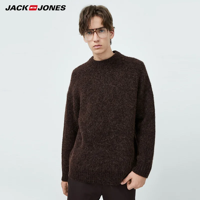 

Jack Jones Mens Solid Color Casual Loose Sweater 219425519
