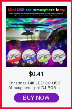 Рождественский подарок светодиодный Автомобильный USB атмосферный свет DJ RGB мини красочная музыкальная звуковая лампа для USB-C поверхности телефона