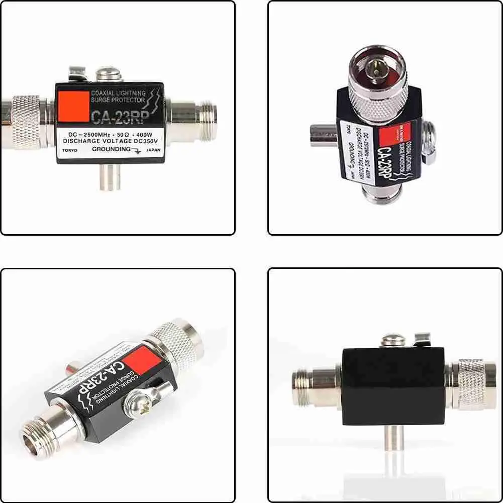 

Ca-23Rs N Male To N Female Arrester Diamond Coaxial Surge Antenna House Safety For Outdoor Protector Supplies Accessories T7B2