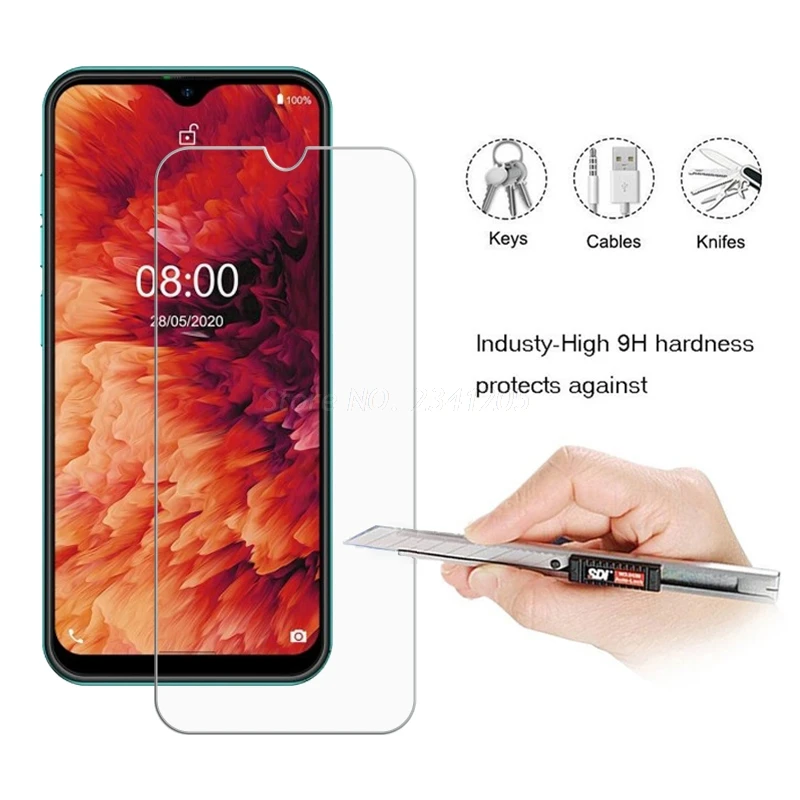 2 шт. закаленное стекло для Ulefone Note 8P 7 7P Защита экрана 2.5D 9H X Note8P защитная пленка