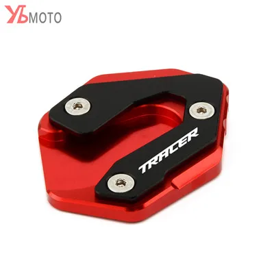 Red Высококачественные Аксессуары для Yamaha MT09 Tracer MT-09 Tracer мотоциклетные подставки Kick Stand пластина с логотипом - Цвет: Red