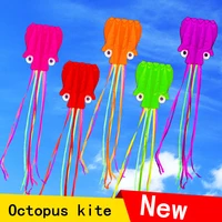 3d 4m octopus kite single line stunt software power sport flying kite outdoor easy to fly kids fun toys gifts four colors