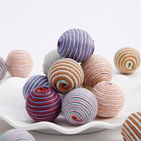 diy jewelry accessories 20mm 8pcs hand wound wax thread ball ethnic wind earrings jewelry making supplies lotes al por mayor