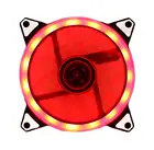 Охлаждающий вентилятор для ПК, светодиодный, красный по контуру, 120 мм