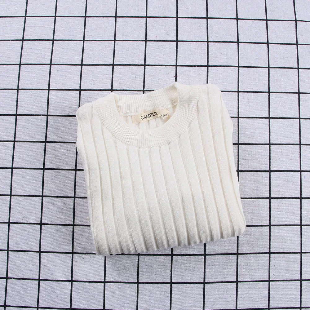 Осень 2020 для маленьких детей пуловер вязаный свитер розового и зеленого цветов