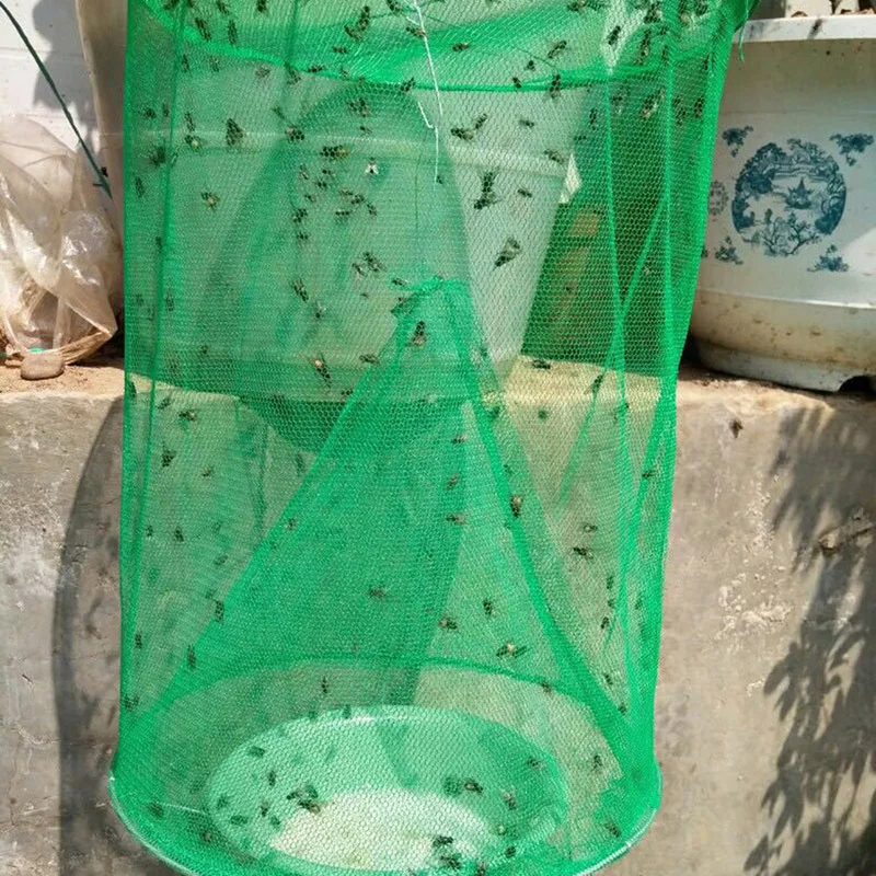 

Ranch Fly Trap Hanging Flycatcher Flies Trap Cage for Outdoor Family Farms L9