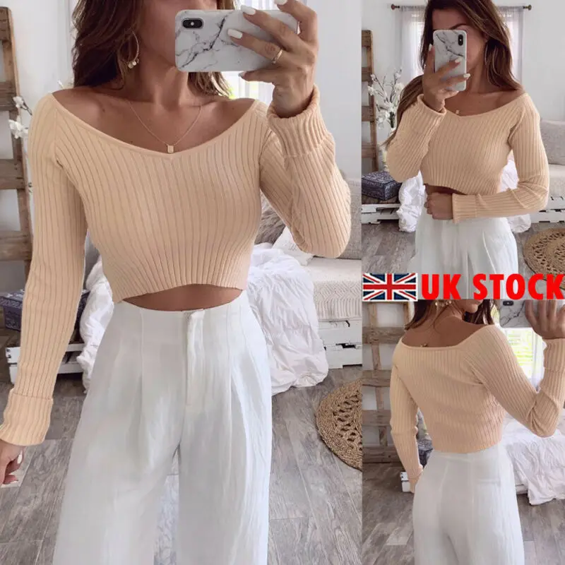 Женская рубашка с длинным рукавом короткими sim картами вязаная трикотажная