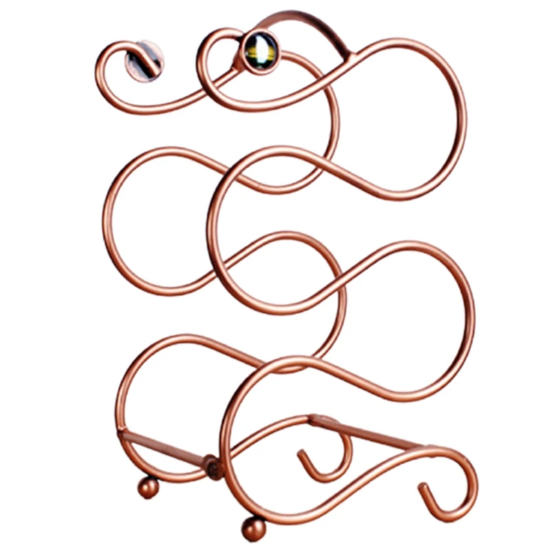 Винная стойка в европейском стиле на 4 бутылки металлическая отдельно стоящая