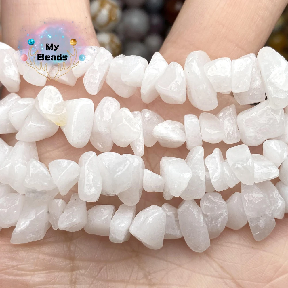 Natural Stone Beads 5mm-8mm Irregular Rose Quartz Chips Beads for Jewelry Making Diy Bracelets Necklace Accessories 15