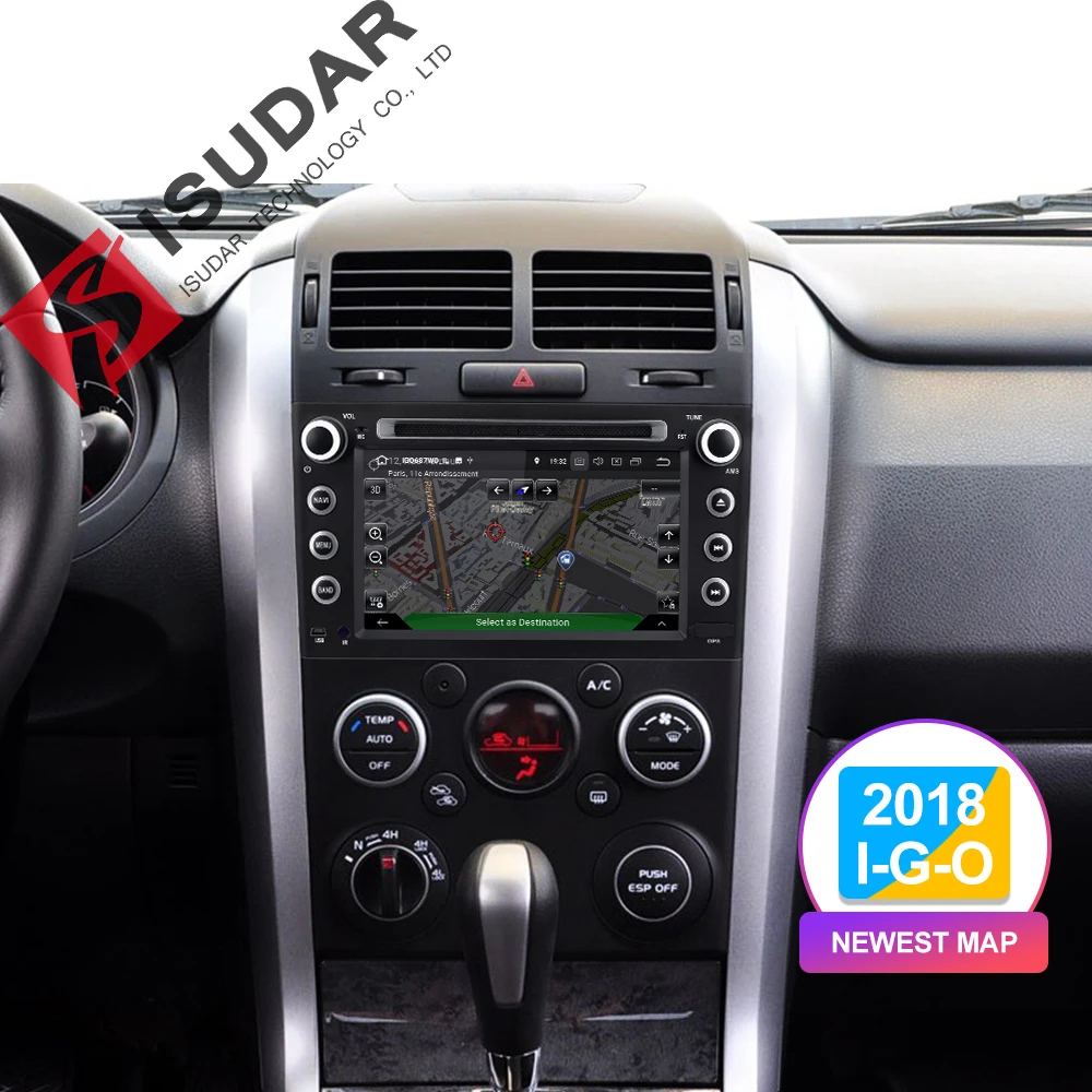 Isudar Авторадио для SUZUKI/Grand Vitara автомобильный мультимедийный плеер Android 9 dvd