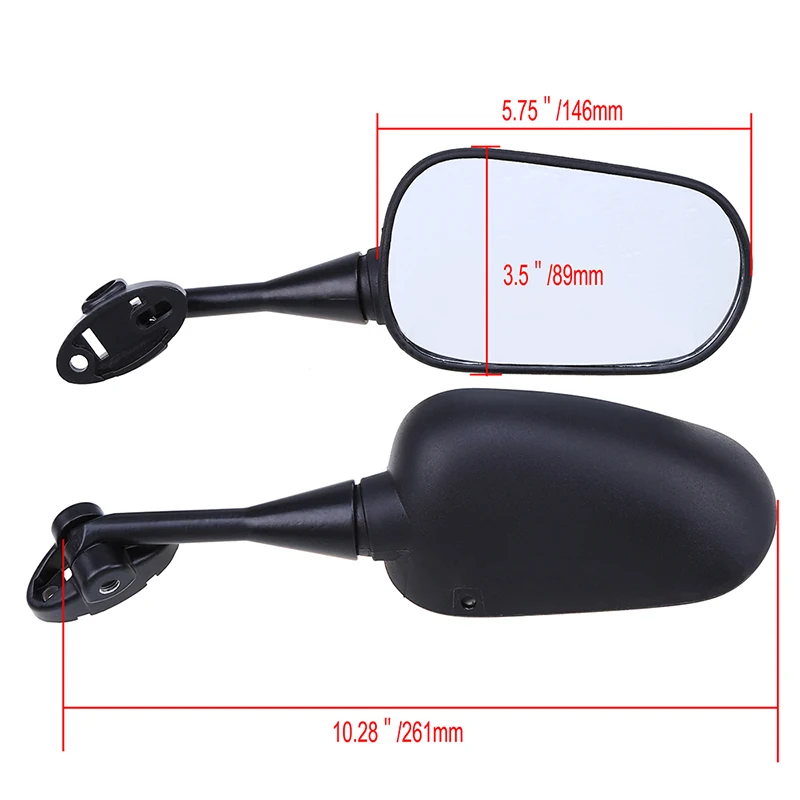 Posbay мотоциклетные зеркала боковое зеркало заднего вида для Honda CBR600RR 03 04 05 06 07 08