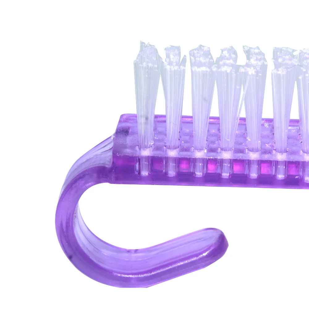 

1pcs Plastic Manicure Pedicure Brush Nail Cleaning Tools Soft Remove Dust Makeup Brushes Nail Care Accessories