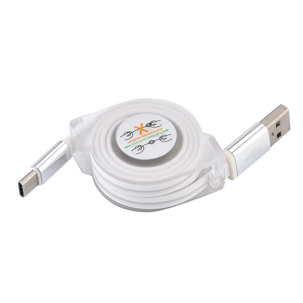 USB-C type C-USB Выдвижной кабель для синхронизации данных 2A зарядный USB передачи